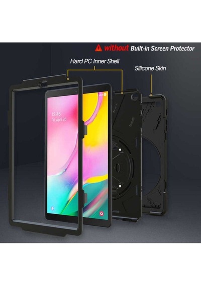 Apple Uyumlu iPad Pro 11 2018 Kılıf Zore Defender Tablet Silikon Arka Kapak
