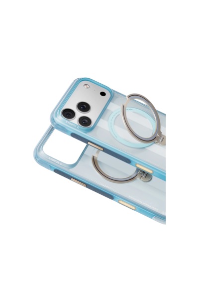 Torras Apple iPhone 17 Pro / 18 Pro Uyumlu Ostand Q3 Air World Cup Serisi Magsafe Kılıf Açık Mavi