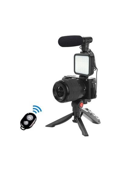 Video Fotoğraf Çekim Bluetooth Kumandalı Işık Ring Setcanlı Yayın Vlog Konferans Videosu