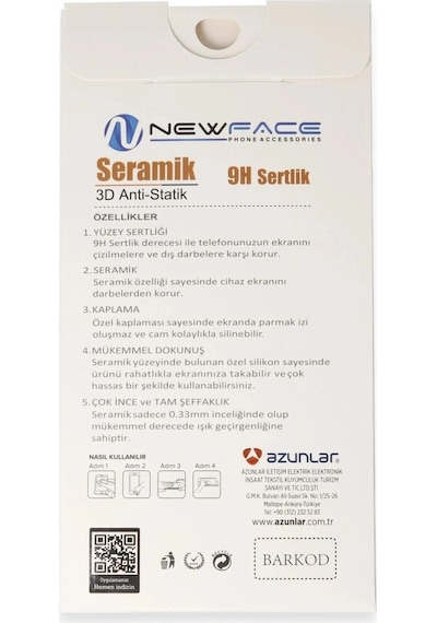 Galaxy A05 3d Antistatik Mat Seramik Nano Ekran Koruyucu