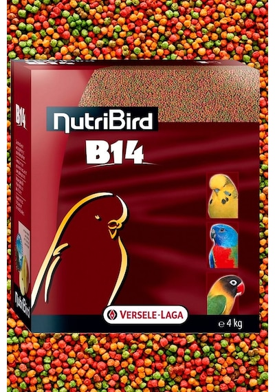 Nutribird B14 Muhabbet Kuşları Meyveli Pelet Yem 1 Kg Kutudan Bölünme