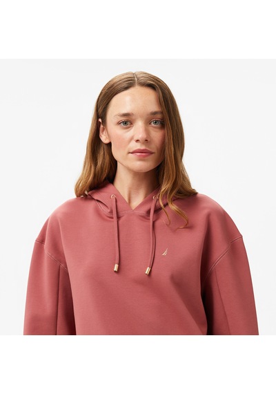 Nautica Kadın Kırmızı Regular Fit Sweatshirt Düz 37k169t Kırmızı