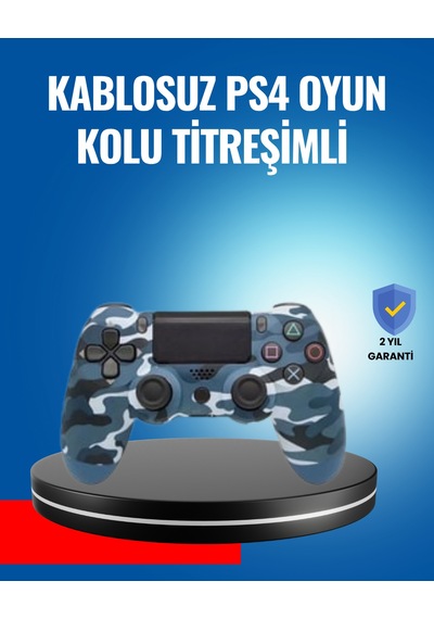 Bluetooth Kablosuz Ps4 Gamepad Çift Motorlu Siyah Controller - Lisinya 46121435