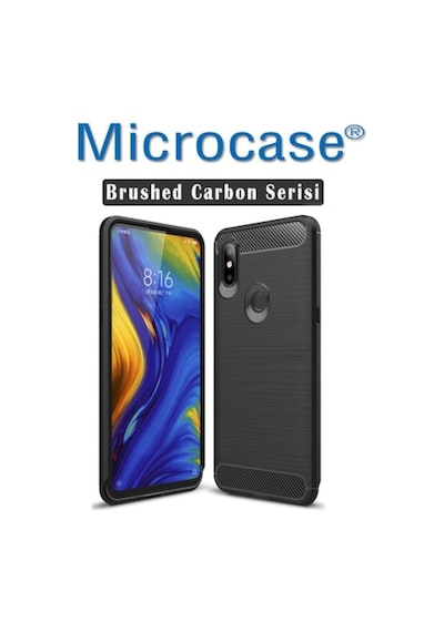 Xiaomi Mi Mix 3 Brushed Carbon Fiber Silikon Kilif + Ekran Koruma 310324155 - Seçenek / Ekran Koruma-Sadece Kilif Istiyorum