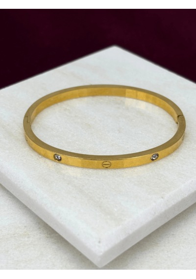 Taşlı Gold Kelepçe Gold