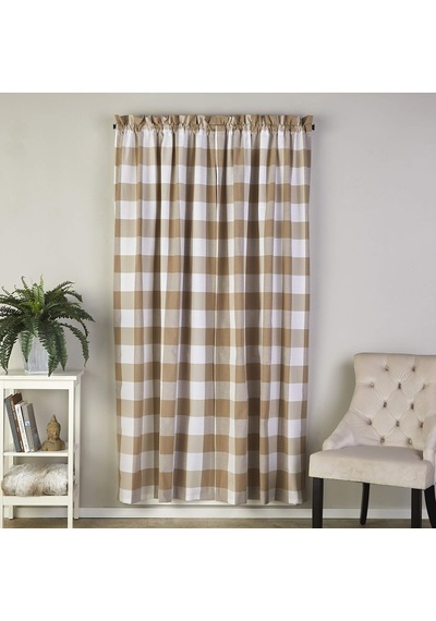 Lexroo By Saturday Knight Ltd. Grandin Perde Paneli, 40x63, Taba Rengi/beyaz