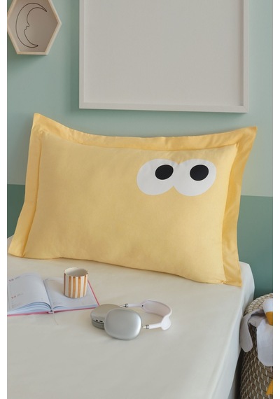 Eponj Home Yastık Kılıfı Oxf. Funny Sarı Sarı