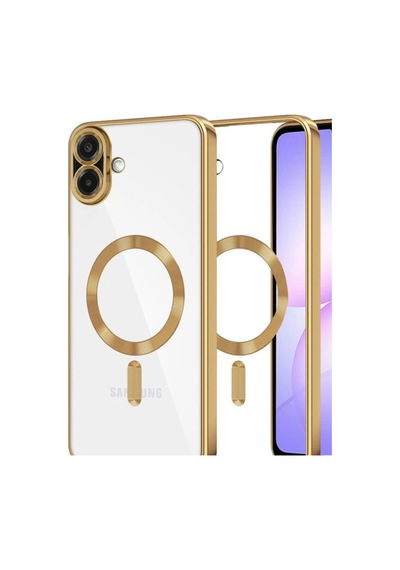 Samsung Galaxy A07 4g Uyumlu Kross Magneticsafe Kapak - Gold