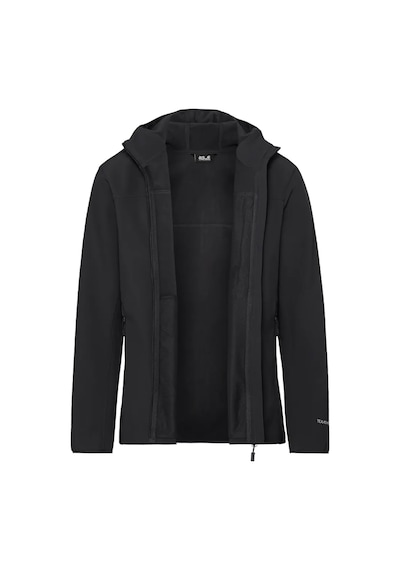 Jack Wolfskın A66308 Wild Winds Hooded Ceket Siyah