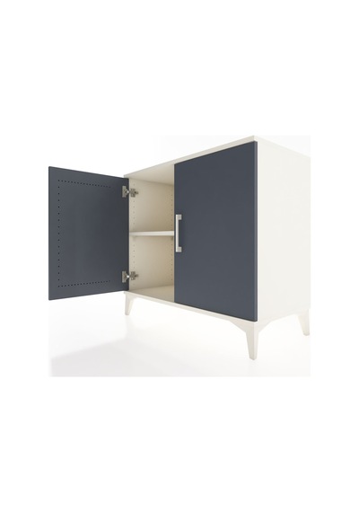 Hyperion Şifonyer Tek Raflı 2 Kapaklı 88x44x80 Aytaşı-antrasit Aytaşı