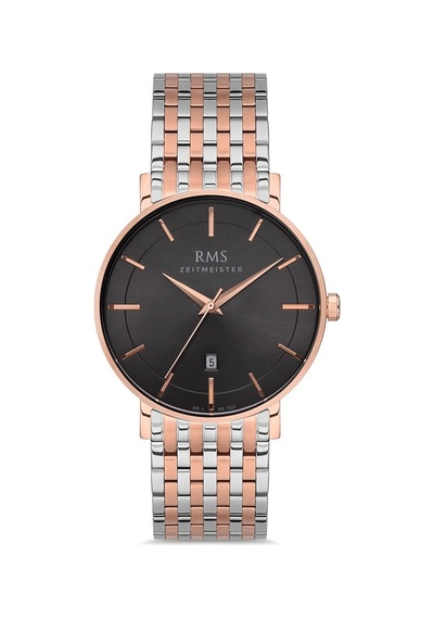Çelik Kordonlu Rms Erkek Kol Saati Rose Gold