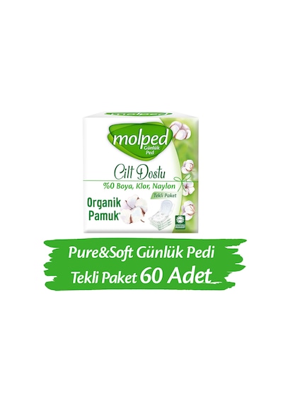 Molped Pure & Soft Swli Günlük Pedi 60 Adet