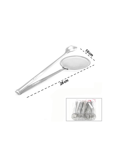 Baysa-103 Çörek Kızartma Maşası M.sap 19cm Tel Süzgeçli 10cm Metal Maşa 24.5cm Metal Çerçeve - 20'li Paket Diğer