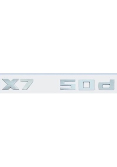 Bmw Uyumlu X7 50d Krom Yazı