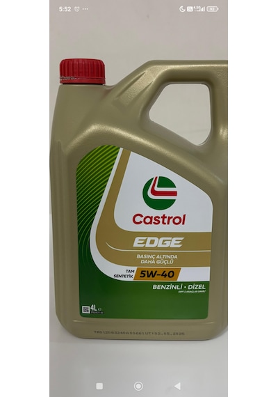 Castrol Edge 5W-40 Motor Yağı 4 L