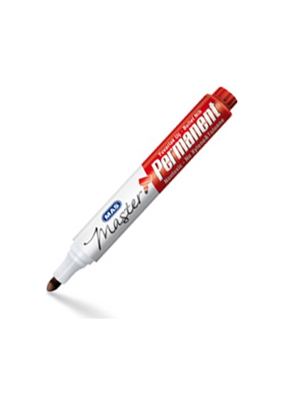 Mas Permanent Marker Yuvarlak Uç Kırmızı 6406 Çok Renkli