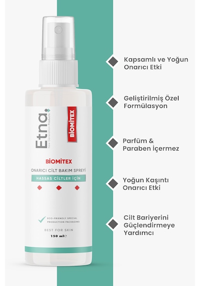 Etna Pharma Biomitex Onarıcı Cilt Bakım Losyonu 150 Ml U.y.u.z, Scabıes - Sprey Formatında