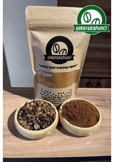Şeker&Kahveci Sert İçim Yoğun Kahve Tadında Taze Çekim Türk Kahvesi 2 KG