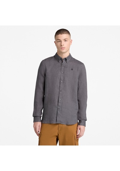 Timberland Mill Brook Linen Shirt Erkek Gömlek-33632 Siyah