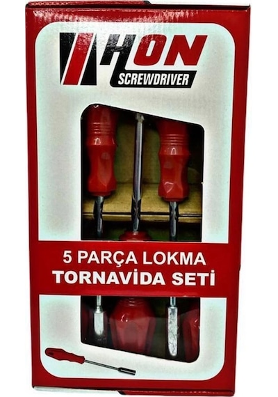 5 Adet Lokma Anahtar Tornavida 6/7/8/10/13/mm Metal Altıgen Tdrtr