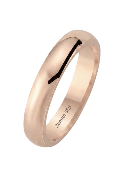 14 Ayar Altın 5 Mm Rose Alyans Pembe Altın