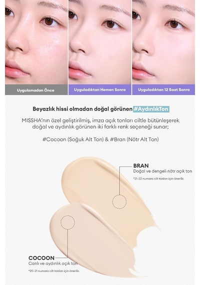 Kadife Bitişli Serum Bb Layering Fit Pine Phyto Mucin Serum Bb Cream Spf50+ Pa++++ Bran Bran