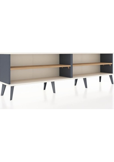 Arges Tv Ünitesi 2 Raflı 176x30x51 Antrasit-aytaşı/çam Aytası/atlas Çam Arges Tv Ünitesi 2 Raflı 176x30x51 Antrasit-aytaşı/çam Aytası/atlas Çam