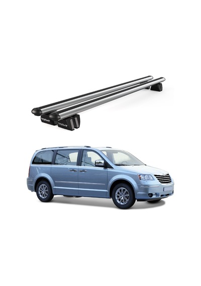 Pençe Chrysler Voyager 2006-2014 Uyumlu Gri Ara Atkı 135cm Port Bagaj Tavan Barı