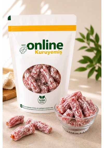 Lokum Antep Fıstıklı Narlı Fitil - 250 Gr