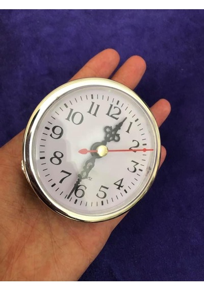 Geçme Saat 8cm Gri Gümüş - Plastik Kasa Gömme Saat Diğer