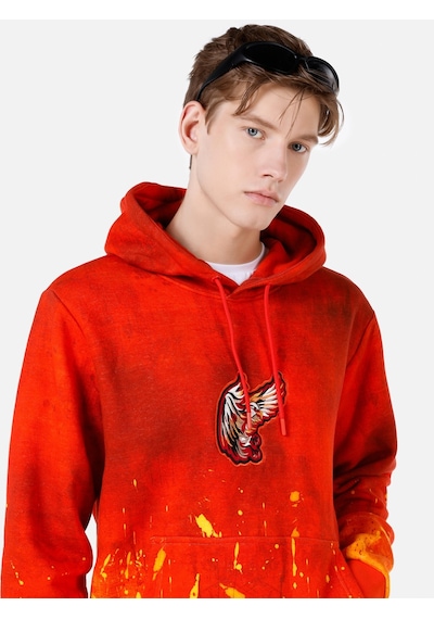 Colin's Colins Regular Fit Baskılı Turuncu Erkek Sweatshirt Cl1066979 Turuncu