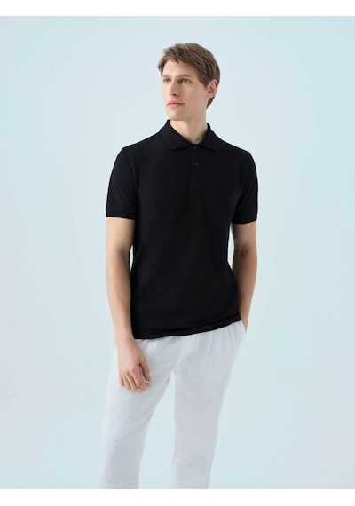 Loft Regular Fit Siyah Erkek T-shirt Lf2035136