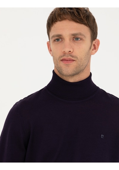 Pierre Cardin Erkek Mor Triko Kazak 50270052-vr038 Mor