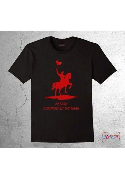 Bumeta 29 Ekim Cumhuriyet Bayramı Çocuk T-shirt Siyah