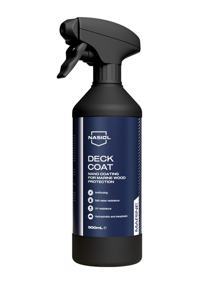 Nasiol Deckcoat Marine Ahşap Koruma için Nano Kaplama Yat ve Tekne Bakımı 1 Sezon Dayanım 500 ML