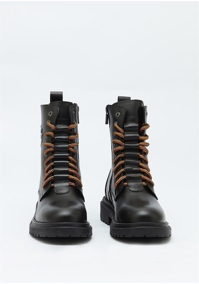Harley Davidson Thar Black Deri Erkek Bot Siyah