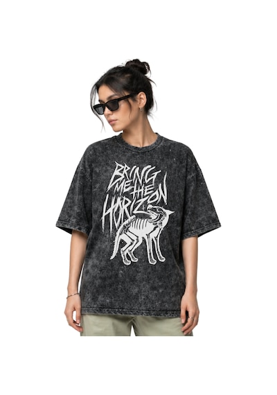 Sevbano Bring Me The Horizon Rock Metal Müzik Grubu Ön Baskılı Unisex Ove Siyah