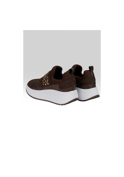 Tw Tonny White Tokyo176-1-112 Taşlı Spor Sneaker Ayakkabı Kahverengi