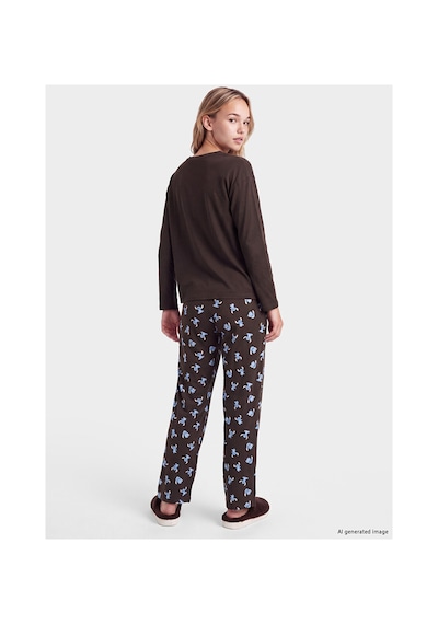 LC Waikiki Alıta Cıty Farkıyla Lcw Young Kahverengi Penye Baskılı Uzun Kollu Kadın Pijama Takım Kahverengi - 929503617 Kahverengi LC Waikiki Alıta Cıty Farkıyla Lcw Young Kahverengi Penye Baskılı Uzun Kollu Kadın Pijama Takım Kahverengi - 929503617 Kahverengi
