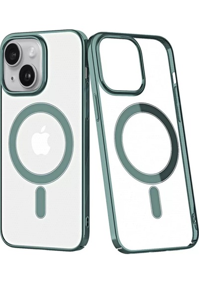 Newface Apple İphone 14 Plus Kılıf Element Magneticsafe Sert Kapak - Köknar Yeşili