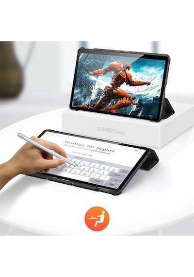 Coofbe Huawei Uyumlu MatePad 10.4 Kılıfı Katlanabilir Standlı Kalem Yerli Mıknatıslı Huawei Uyumlu MatePad Kılıfı
