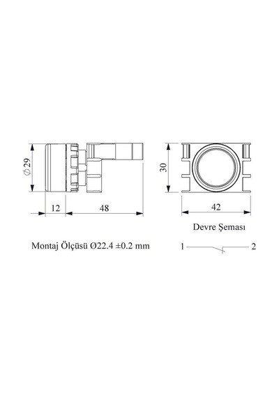 Emas B200dk B Stop Kırmızı
