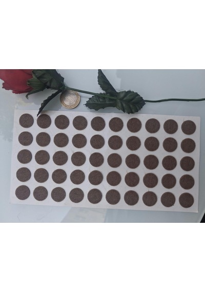 Keçe 90750 Hrd 4 Paket 18 Mm Kahve Masa Sandalye Koltuk Baza Ayak Çizdirmez Yapışkanlı