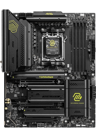 MSI MAG X870E Tomahawk WIFI 8400 MHz(OC) DDR5 Soket AM5 ATX Anakart