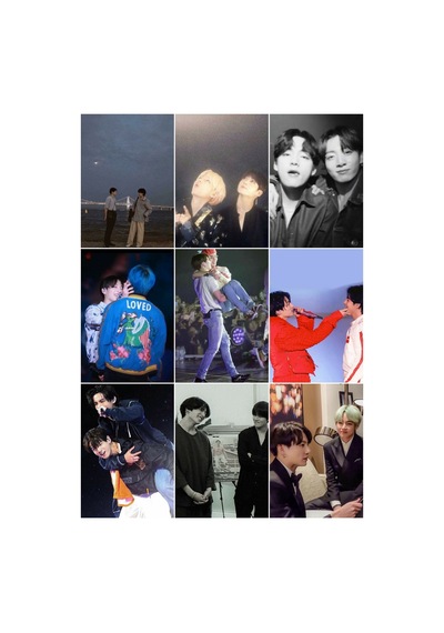 Kpop-bts - Taekook Desenli Tasarım Ozel Seri Fotokart Seti