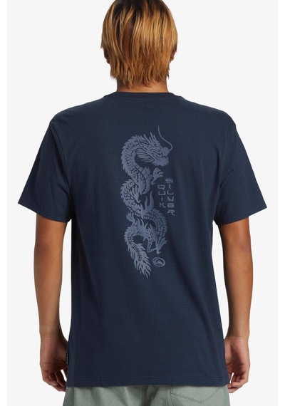 Quiksilver Dragon Fist Moe Erkek Tişört Aqyzt09544-17726-lacivert