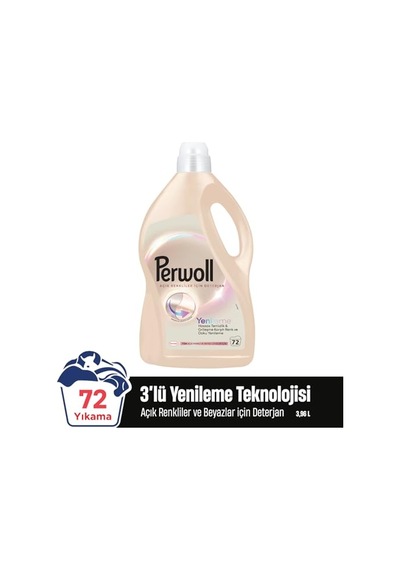 Perwoll Açık Renkliler Sıvı Çamaşır Detarjanı 3.96 Litre, 4l