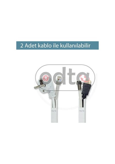 Odta 4 Metre 16x16mm Kendinden Yapışkanlı Kablo Kanalı 4m 10 Adet X 40cm Kablo Gizleyici