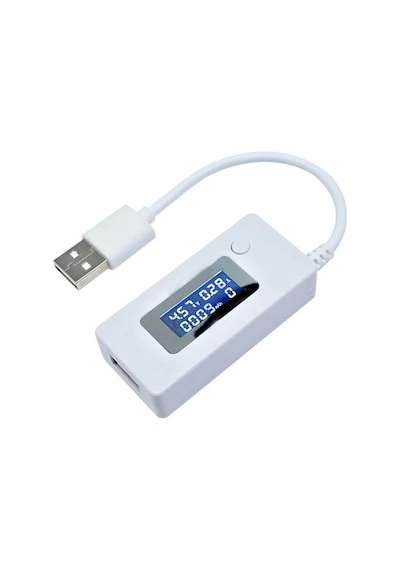 DC 3-7V USB Voltmetre Ampermetre Göstergeli Mobile Şarj Kapasite Test Edici