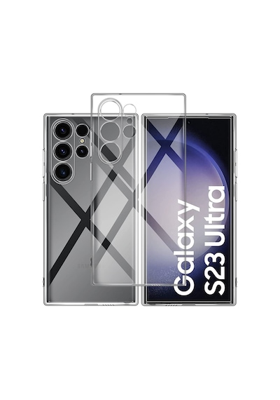 Kvy Samsung Galaxy Uyumlu S23 Ultra Kamera Korumalı Süper Silikon Kılıf